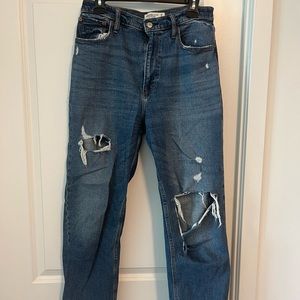 Abercrombie jeans high rise straight size 29L Curve Love
